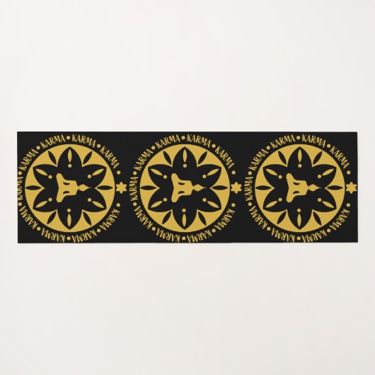 カルマ仏教の宗教 – 仏教の六賢人 ヨガマット (裏面(横))