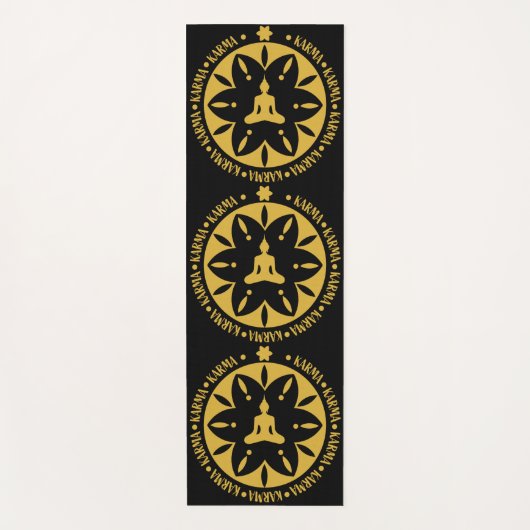 カルマ仏教の宗教 – 仏教の六賢人 ヨガマット (正面)