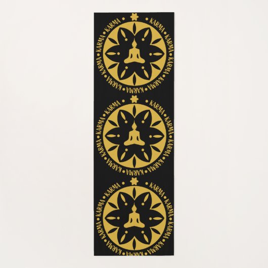 カルマ仏教の宗教 – 仏教の六賢人 ヨガマット (裏面)