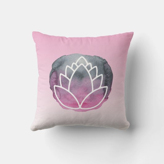 カルマ引用文のホワイトロータスの法律感動的 クッション (裏面)