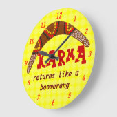 カルマ時計 ラージ壁時計 (傾斜)