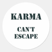 カルマ法理論インド・アジアやる気を起こさせるかわいい ラウンドシール (正面)