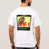 カルマ詐欺師は決して勝ちません Tシャツ (裏面)