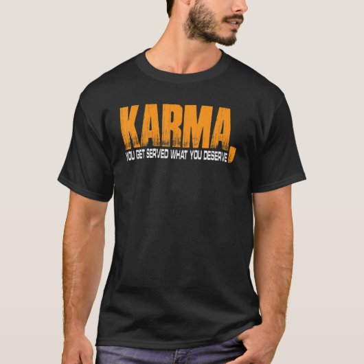 カルマ あなたが受ける報い Tシャツ (正面)