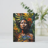 「カルマ」ジャングルドリーム – アマゾニアの女性 ポストカード (スタンド正面)