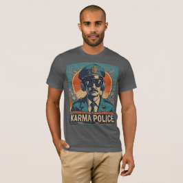 カルマ・ポリス ヴィンテージ・レトロアート Tシャツ