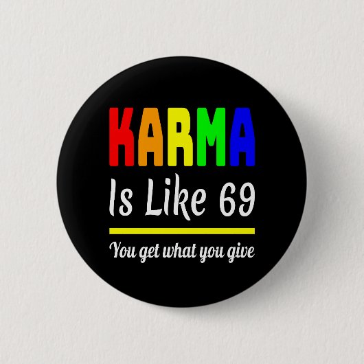 カルマ·ユー·ユー·ア·ユー·ア·与え· 缶バッジ (正面)