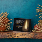 カルマ – 火を燃やす – 自己知識引用文プラーク フォトプラーク (側面)