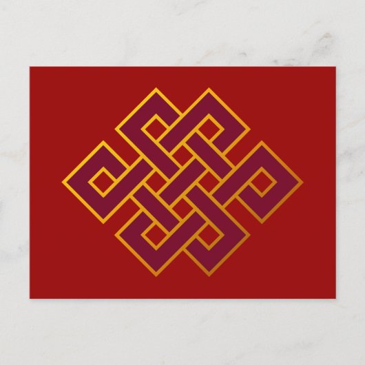 カルマ…無限の結び目または永遠の結び目 ポストカード (正面)