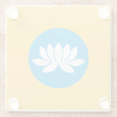 カルミキア国旗 ガラスコースター (裏面)