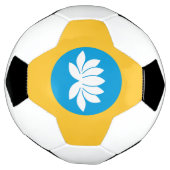 カルミキア国旗 サッカーボール (回転)