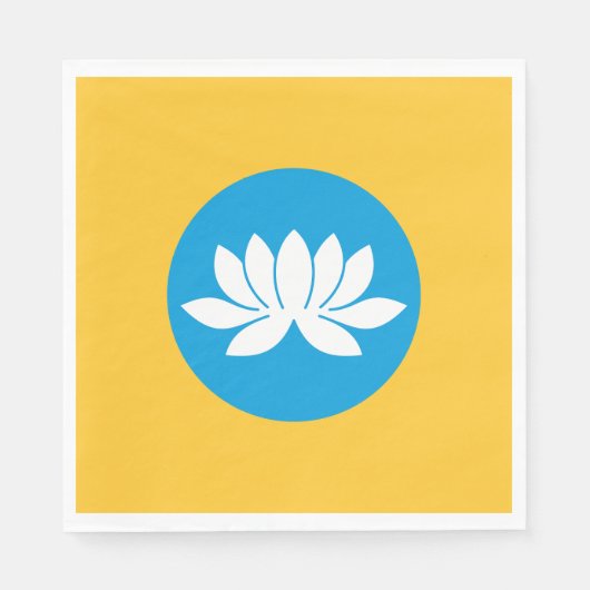 カルミキア国旗 スタンダードランチョンナプキン (正面)