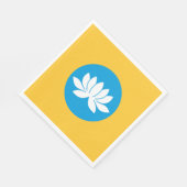 カルミキア国旗 スタンダードランチョンナプキン (角)