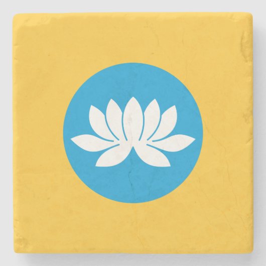 カルミキア国旗 ストーンコースター (正面)