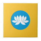 カルミキア国旗 タイル (正面)