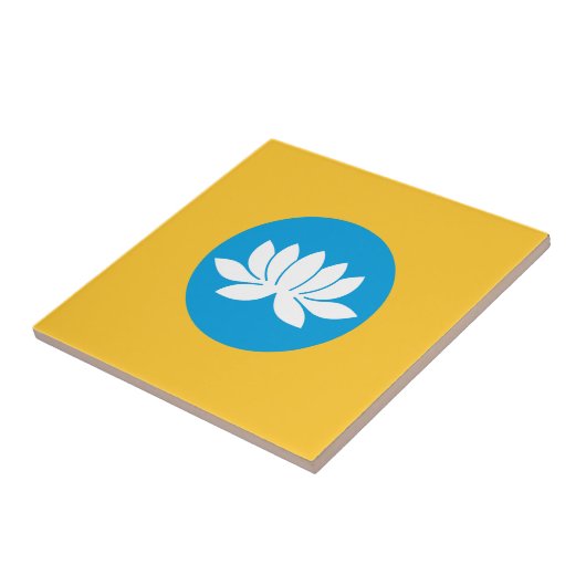 カルミキア国旗 タイル (側面)