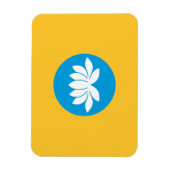 カルミキア国旗 マグネット (縦)