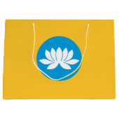 カルミキア国旗 ラージペーパーバッグ (正面)