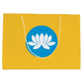 カルミキア国旗 ラージペーパーバッグ (裏面)