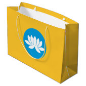 カルミキア国旗 ラージペーパーバッグ (裏面アングル)