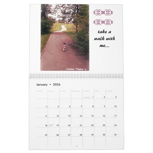 カルミンのWinston III "2015年Pawsomeのカレンダー"の カレンダー (1月 2026)