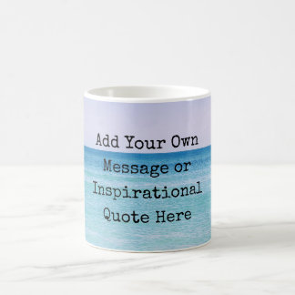 カルミング海ウェーブレトロトロピカルビーチ コーヒーマグカップ