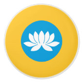 カルムィキアの旗 セラミックノブ (正面)