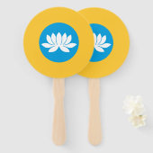 カルムィキアの旗 ハンドファン (正面&裏面)