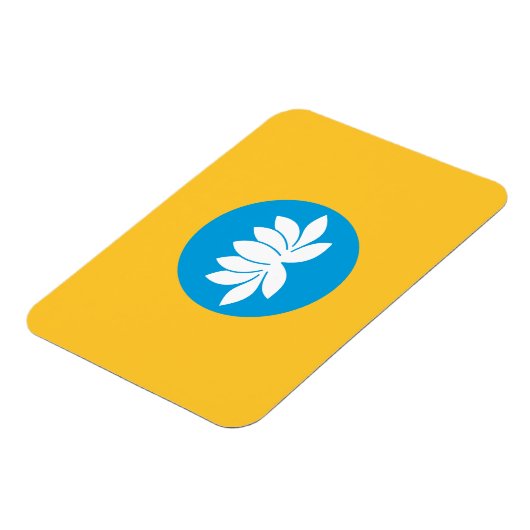 カルムィキアの旗 マグネット (左側)