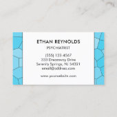 カルムブルースジオメトリック精神科医セラピストドクター 名刺 (裏面)