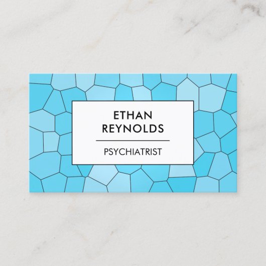 カルムブルースジオメトリック精神科医セラピストドクター 名刺 (正面)