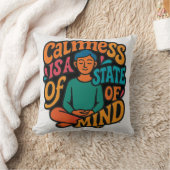 カルメシュは心の州であるめい想-'Yogi Zen A クッション (ブランケット)