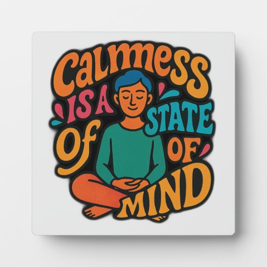 カルメシュは心の州であるめい想-'Yogi Zen A フォトプラーク (正面)