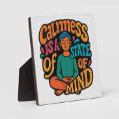 カルメシュは心の州であるめい想-'Yogi Zen A フォトプラーク (正面)