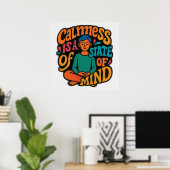カルメシュは心の州であるめい想-'Yogi Zen A ポスター (ホームオフィス)