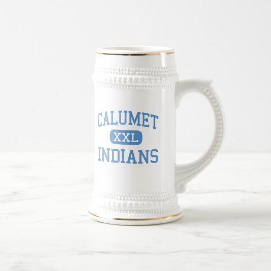カルメット-インディアン-高等学校-シカゴイリノイ ビールジョッキ (右)