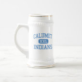 カルメット-インディアン-高等学校-シカゴイリノイ ビールジョッキ (左)