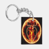 カルメライトセインズキーチェーン キーホルダー (正面左)