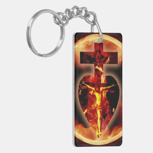 カルメライト聖人 キーホルダー (正面左)