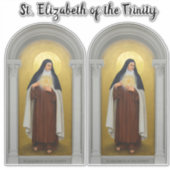カルメライト聖人、三位一体の聖エリザベス シール (正面)