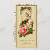 カルメルの聖母の霊的ブーケ カトリック祈り シーズンカード (正面/裏面)