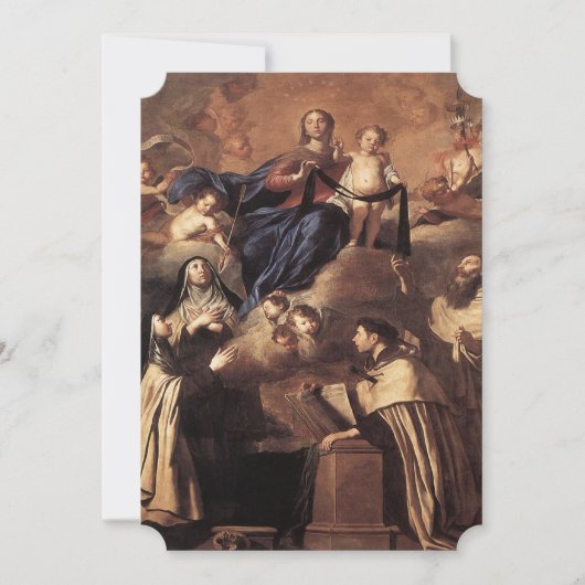 カルメルの聖母 1641 招待状 (正面)