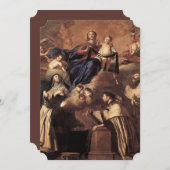 カルメルの聖母 1641 招待状 (正面/裏面)