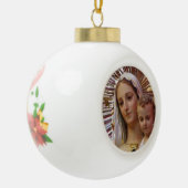 カルメル山のクリスマスのオーナメントの私達の女性 セラミックボールオーナメント (左)