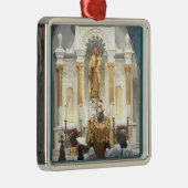 カルメル山の伝統的なラテン系の固まりの私達の女性 メタルオーナメント (右)