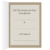 カルメル山の固まりの提供カードの私達の女性 (内側 (右))