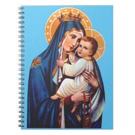 カルメル山の聖母の祈りのアート ノートブック