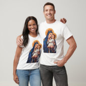 カルメル山の聖母の祈りのアート Tシャツ (ユニセックス)