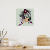 カルメンの魔法の猫の女の子 ポスター (キッチン)