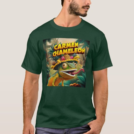 カルメンカーメンカーメン…カメレオン Tシャツ (正面)